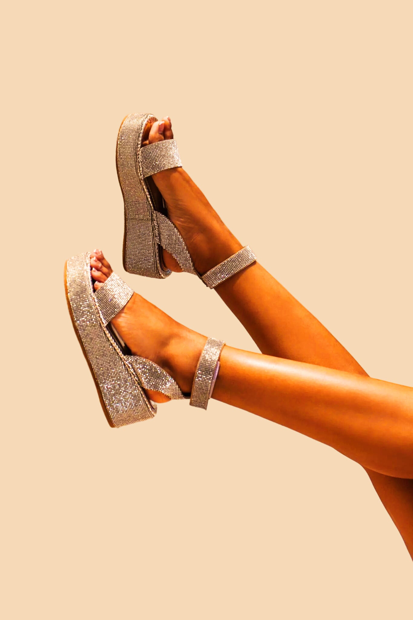 Leticia | High Heel Glitter Sandals