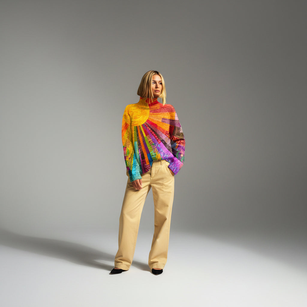 Ada - Colourful Turtleneck