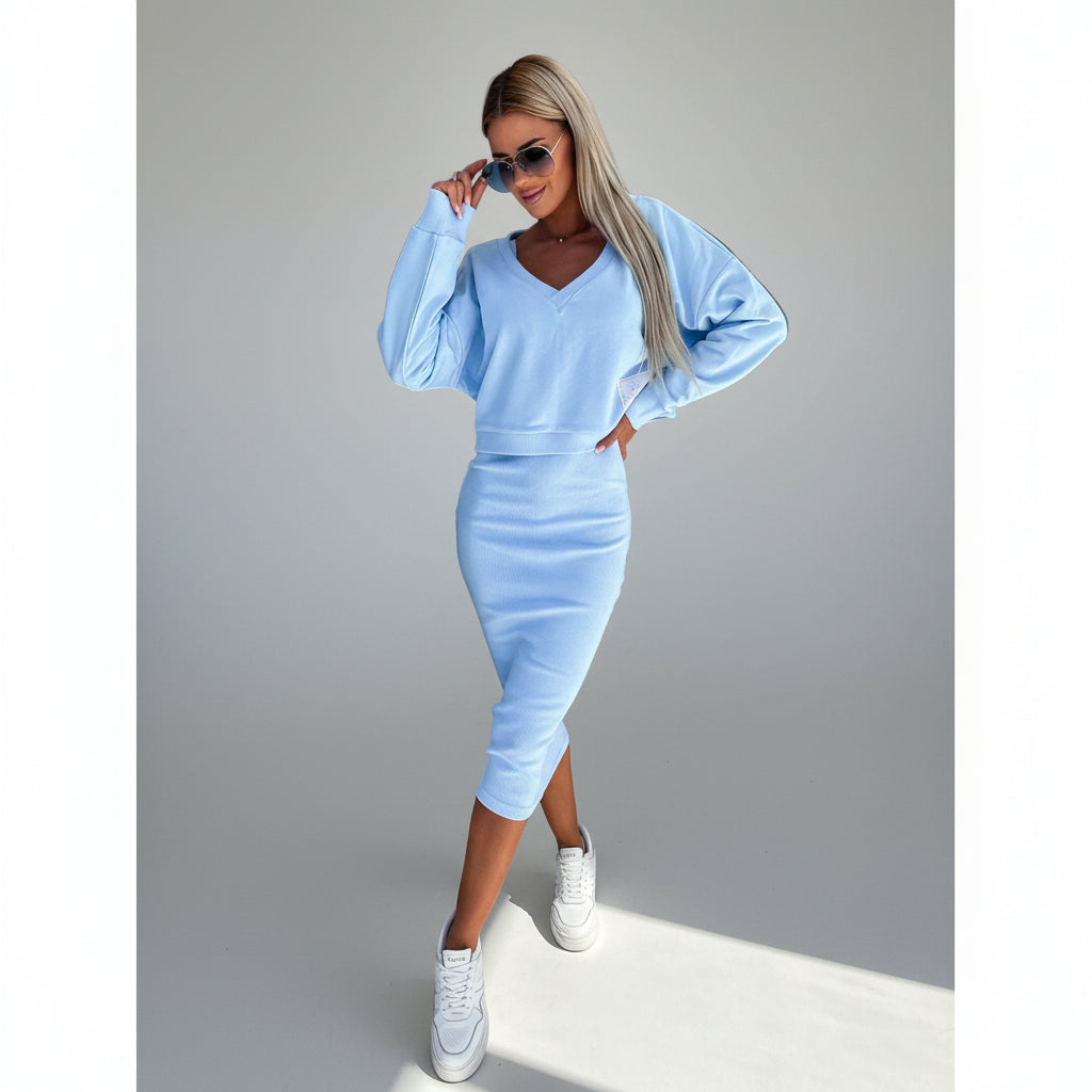 Andrea | Summer Sweatshirt and Dress Set