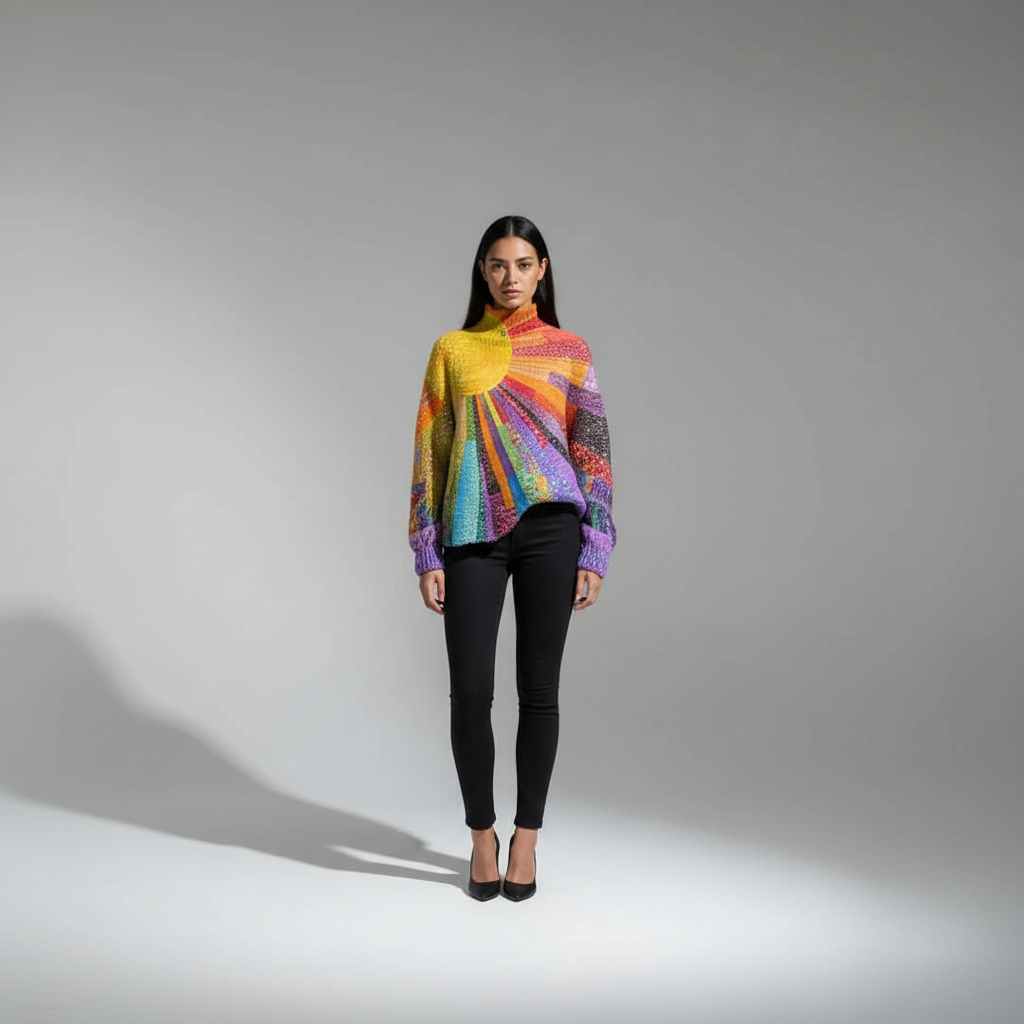 Ada - Colourful Turtleneck